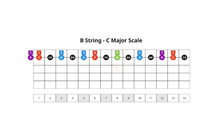 21. Diatonic 7th Chords - B String