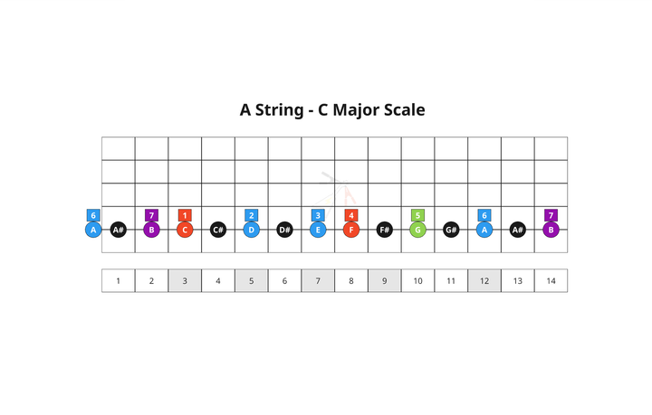 18. Diatonic 7th Chords - A String
